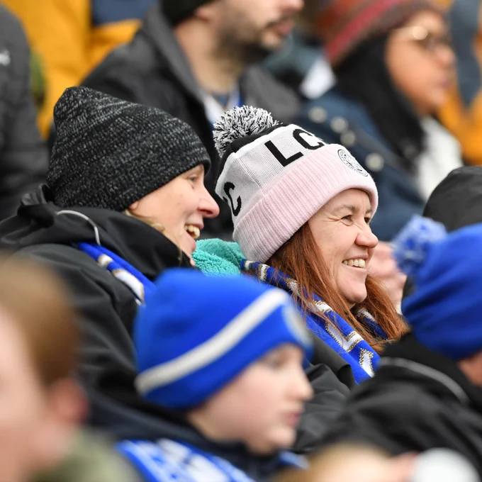 Leicester City fans at King Power Stadium.