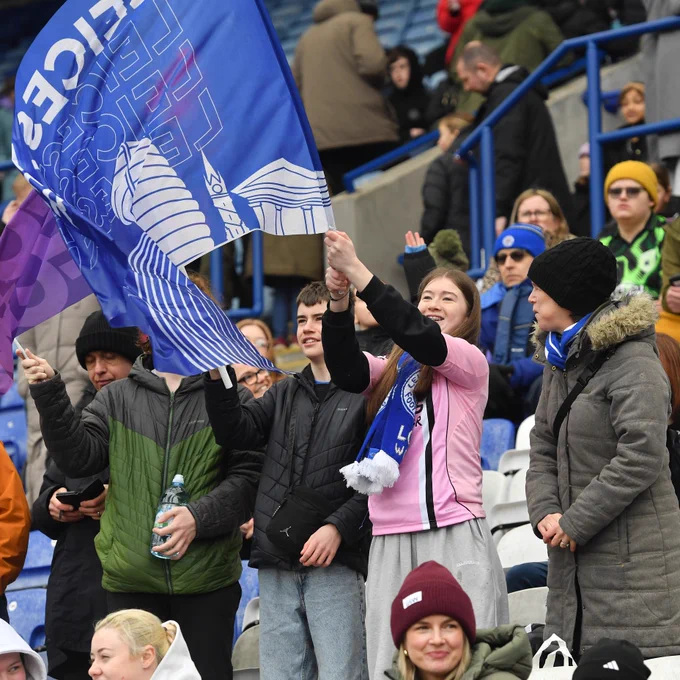 Leicester City fans at King Power Stadium.