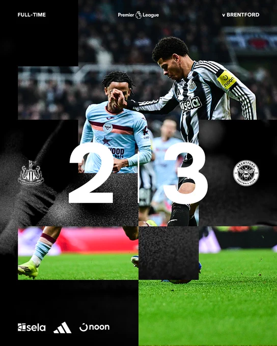 FULL-TIME | Newcastle United 2 Brentford 3
