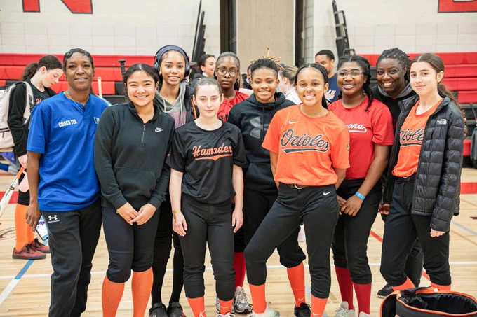 A Girls' Sports Clinic at Western High School.