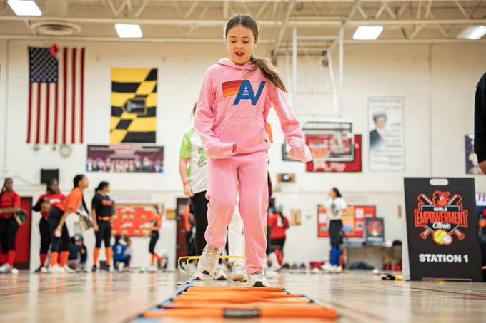 A Girls' Sports Clinic at Western High School.