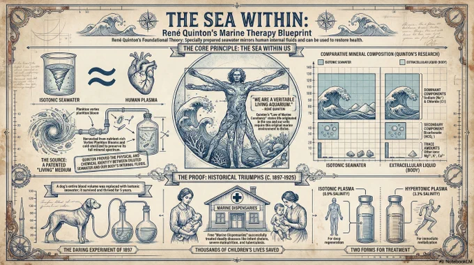 The Sea Within. René Quinton's Marine Therapy Blueprint. (1866–1925)