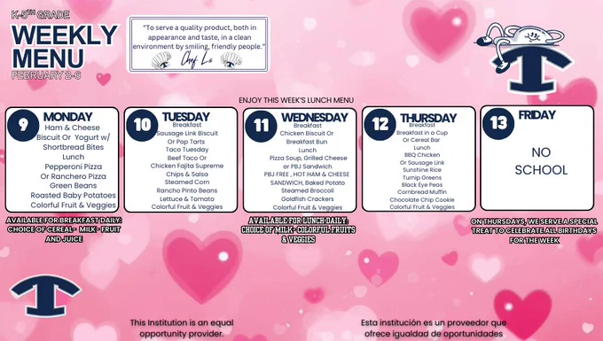 WEEKLY MENU