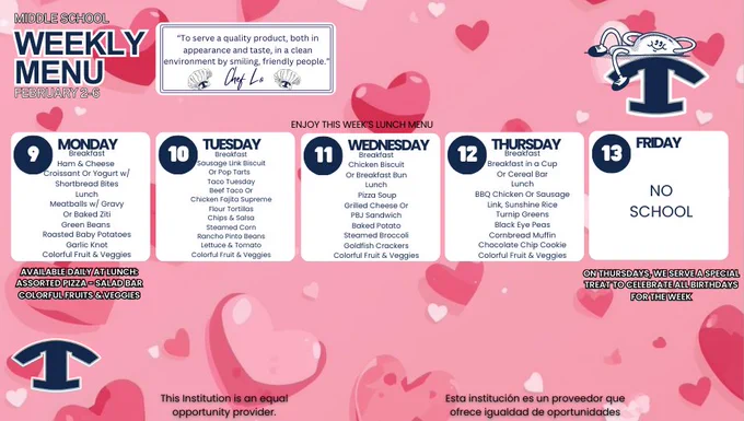 WEEKLY MENU