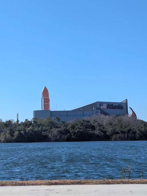 Atlantis building of the visitor complex. 