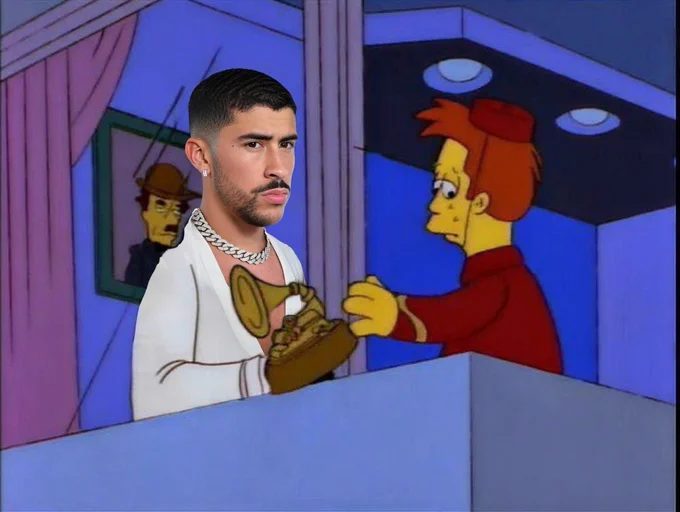 Bad Bunny le da Grammy a niño en el Super Bowl