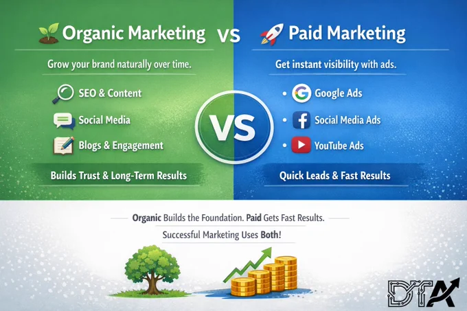 Organic Marketing vs Paid Marketing 