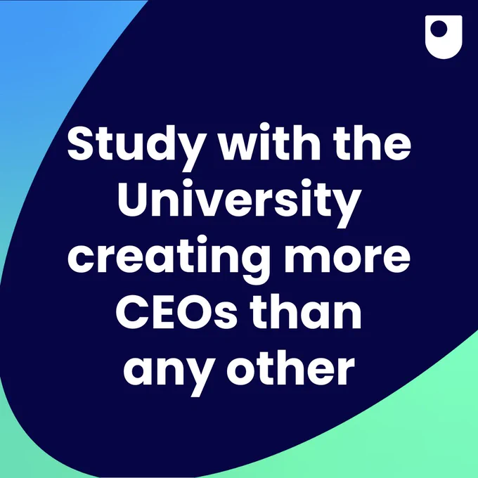 Study with the University creating more CEOs than any other