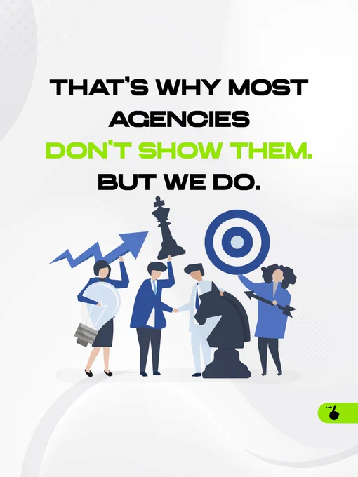 Minimal graphic emphasising transparency and accountability in marketing.