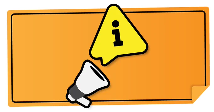illustration of a megaphone and an icon alert