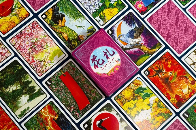 Hanafuda Large-Format Edition Tuckbox and Cards