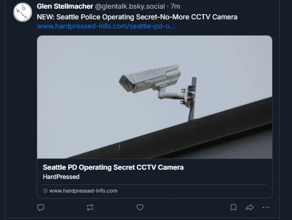 NEW: Seattle Police Operating Secret-No-More CTTV Camera