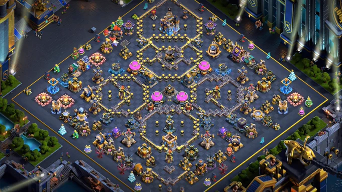 Base 4 : Monolith, Revenge Tower & Inferno Islands (Legend) - Clash of Clans Feb 2026 Meta