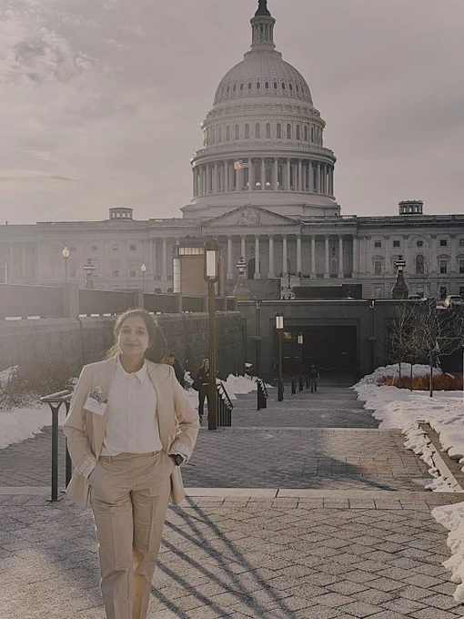 Fathima Farheen at the U.S. Capitol.