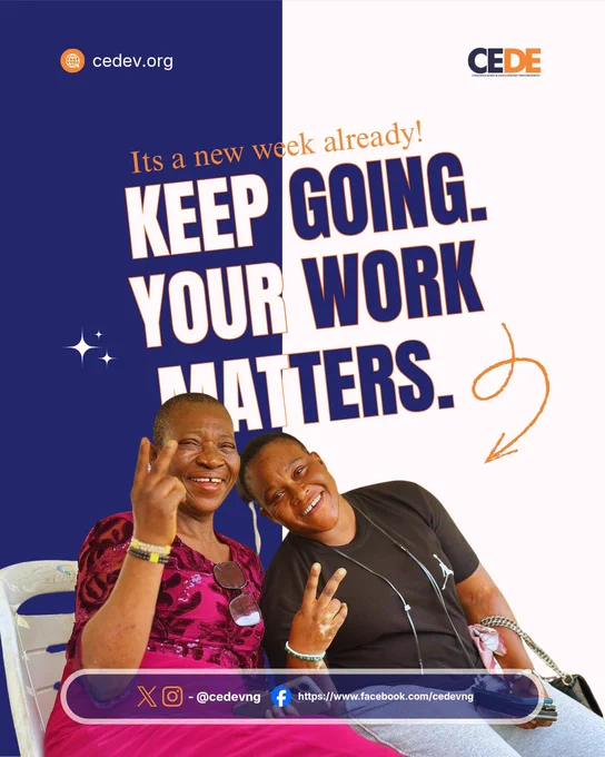 To every humanitarian organization giving quietly, even when unseen, your impact is not lost.

To every vulnerable and disabled individual, this is not the end. Healing, hope, and dignity will rise again. A day is coming when you’ll smile, stand strong, and move forward.

#ChenEducationAndDevelopment #CEDE #CEDEV #ProstheticsForProgress #TransformingLives