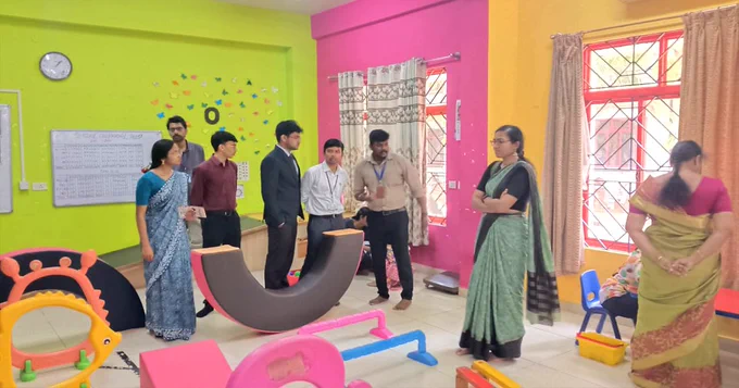 The IAS Officer Trainees of 2025 Batch and Child Development Project Officers (CDPOs) visited 'NIEPMD (D) - Occupational Therapy Unit' as part of Study Tour 2026.