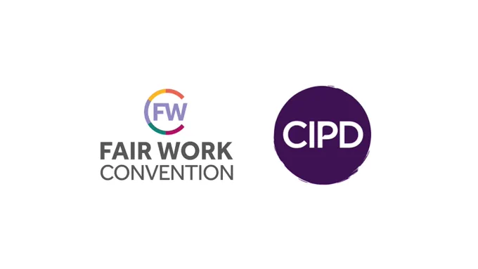 Fair Work Convention logo and CIPD logo