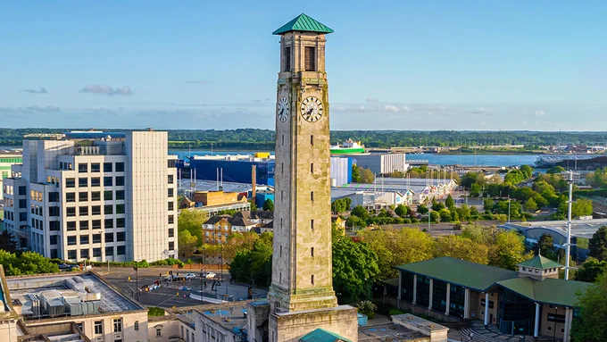 Sunny Southampton Port United Kingdom
