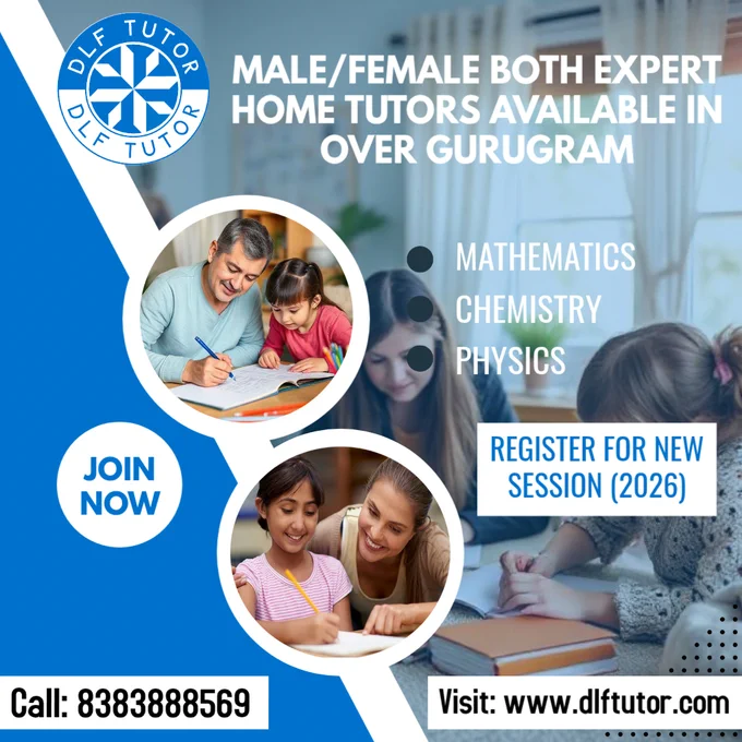 Male and female expert home tutors available in Gurugram