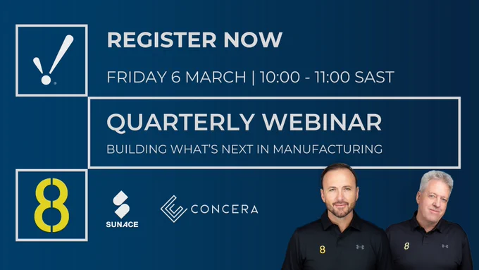 What does general manufacturing look like when Ignition connects production, quality, and traceability in real time?

In our next quarterly webinar, SUN ACE South Africa (Pty) Ltd and Concera will walk us through how they built a fully integrated production and quality management ecosystem using Ignition by Inductive Automation as the central platform.

This isn’t a conceptual discussion. It’s a real implementation covering reactor automation, batch traceability, recipe management, historian integration, and closed-loop laboratory QC, all working together in one unified system.

If you’re looking to modernise batch operations, improve traceability, or build a stronger digital foundation, this session will give you practical insight into what’s possible and what it actually takes.

📅 Friday, 6 March 2026
🕙 10:00 -11:00 SAST