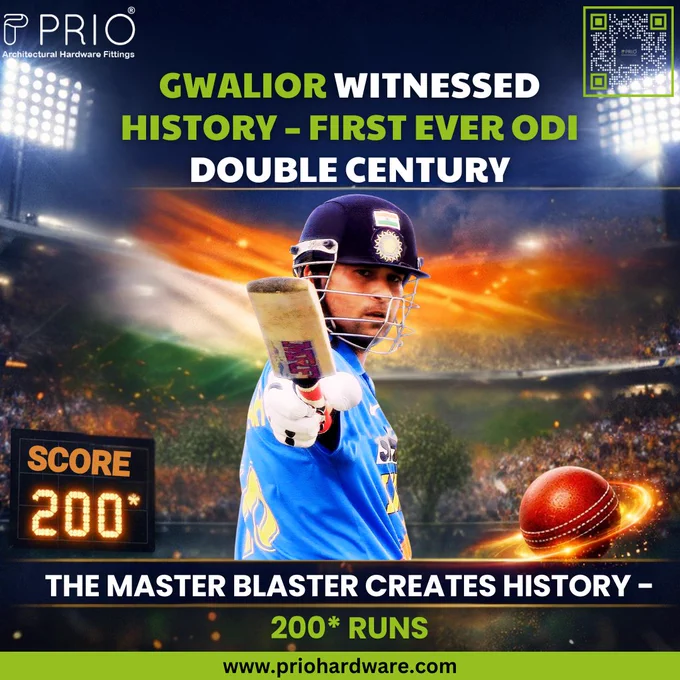 PRIO tribute post celebrating Sachin Tendulkar’s 200 runs