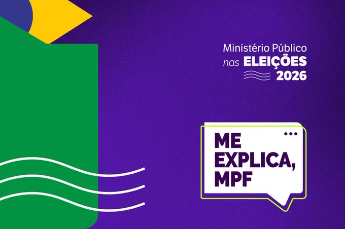 Arte com as cores da Bandeira do Brasil. Arte: Comunicação/MPF.