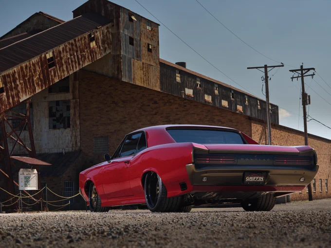 Russ Reiter's Griffin Automotive Design 1966 Pontiac GTO on Forgeline Forged Three Piece GZ3 Wheels, rear quarter
