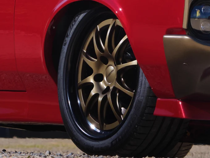Russ Reiter's Griffin Automotive Design 1966 Pontiac GTO on Forgeline Forged Three Piece GZ3 Wheels, wheel closeup