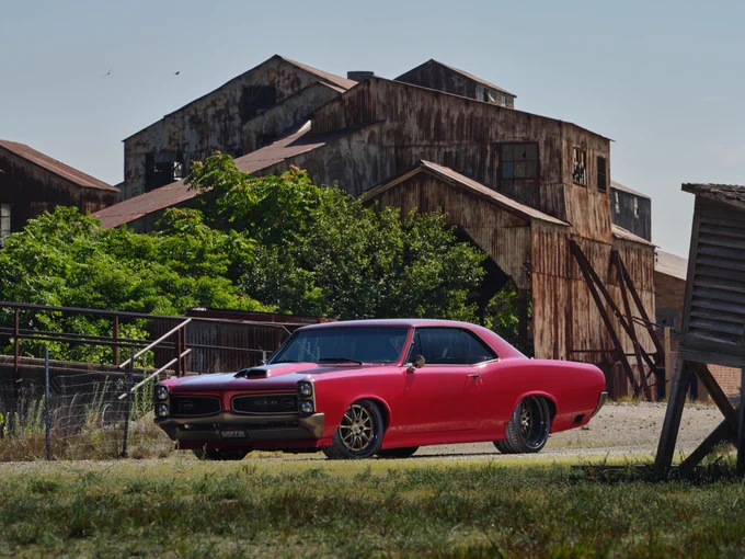 Russ Reiter's Griffin Automotive Design 1966 Pontiac GTO on Forgeline Forged Three Piece GZ3 Wheels, side view
