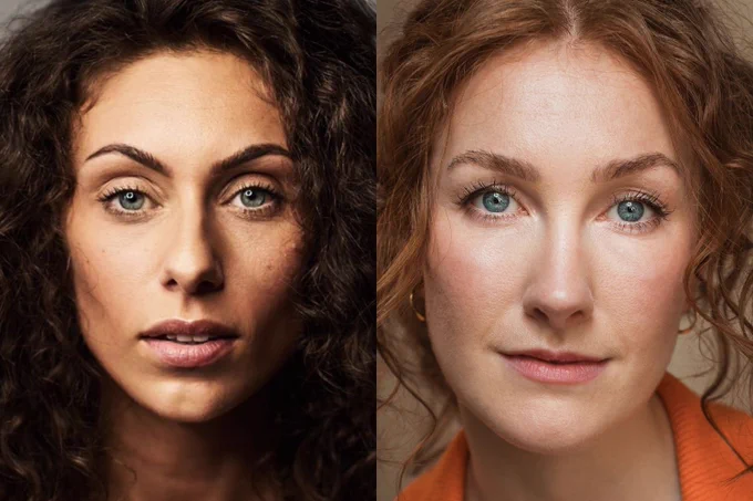 A photo showing two performers' headshots 