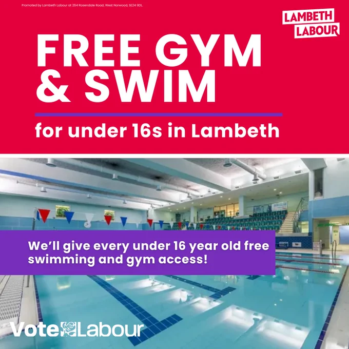 Free swim and gym access - Labour Graphic