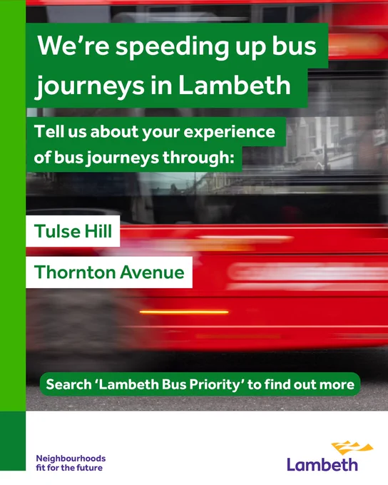 We're speeding up bus journeys in Lambeth