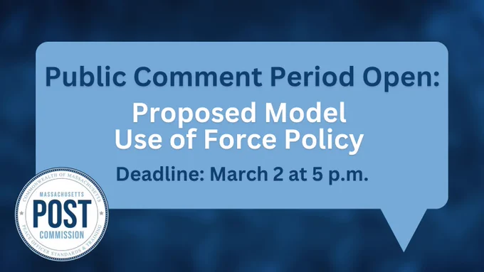 Graphic stating the public comment period is open and comments are due by March 2 at 5 p.m.