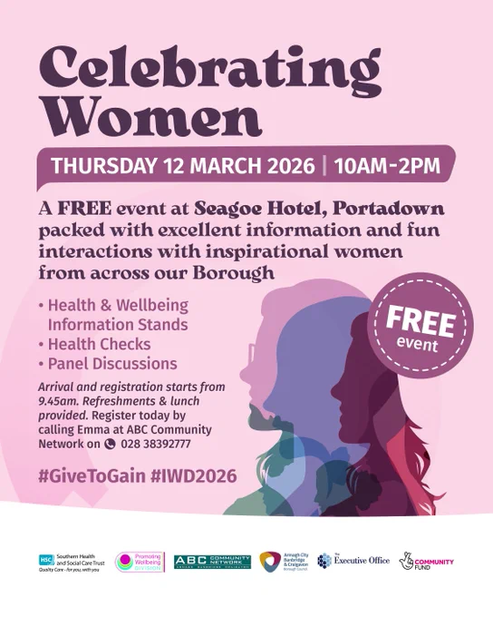 A graphic detailing the Celebrating Women event