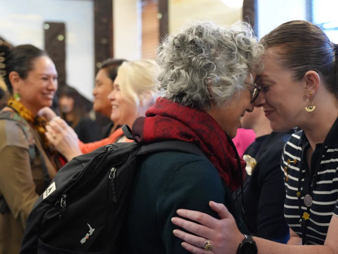  The traditional welcome ceremony for participants in the CWP New Zealand ‘Taking the Lead’ event