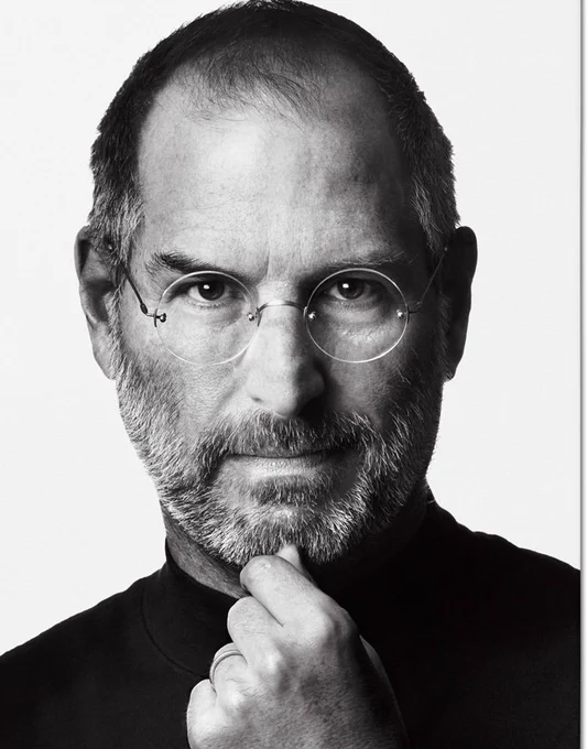 This is a Photo of Founder of Apple Steve Jobs