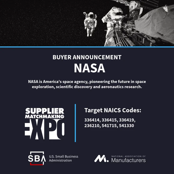 Buyer Announcement for NASA