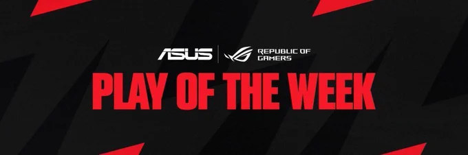 A graphic advertising NACE's ASUS Play of the Week segment
