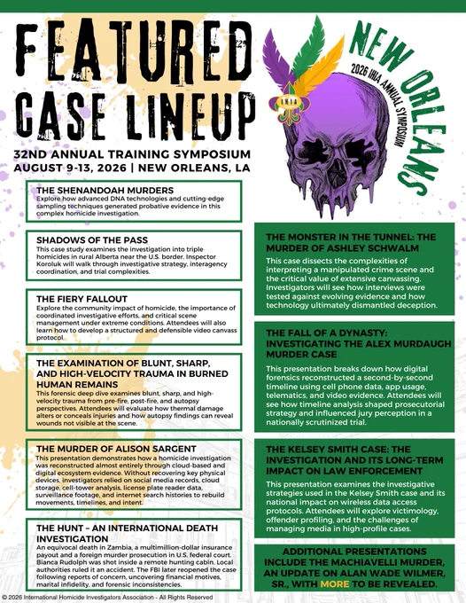 IHIA Annual Symposium Featured Case Lineup Graphic
