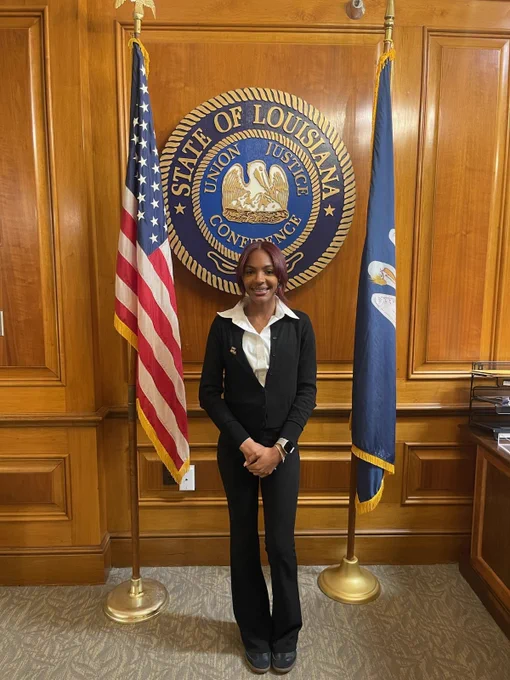 Kyla Cambrice at the state capitol