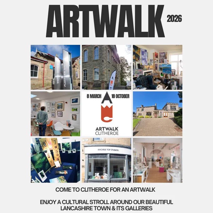 Images of the six galleries taking part in Artwalk Clitheroe