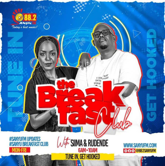 It’s a fridayyyyy tune in on @882SanyuFM let’s activate your #ValentinesWeek #SanyuBreakFastClub #WheelsOfSteel With @kanyindo & @rudende Ft @gero_humblelion Stream Live On https://sanyufm.com #TuneInGetHooked