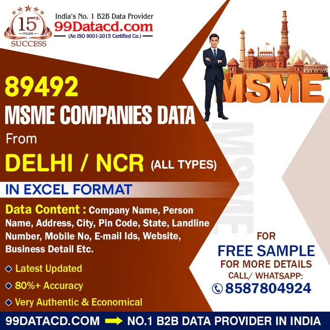 Delhi NCR MSME Companies Data