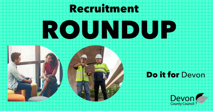 Two pictures in the shape of the letters D and O. The first picture is of two people sitting talking to each other. The second picture is of two engineers standing looking at a tablet, with there hi vis vests on and hard hats.