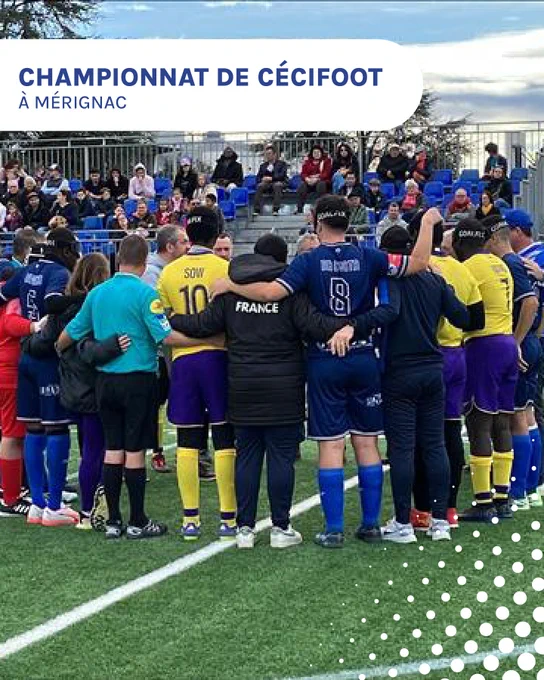 Photo du championnat de Cécifoot à Mérignac
