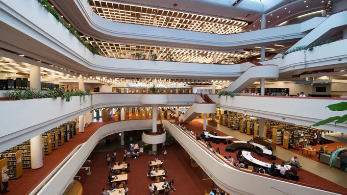 Inside the Toronto Reference Library.