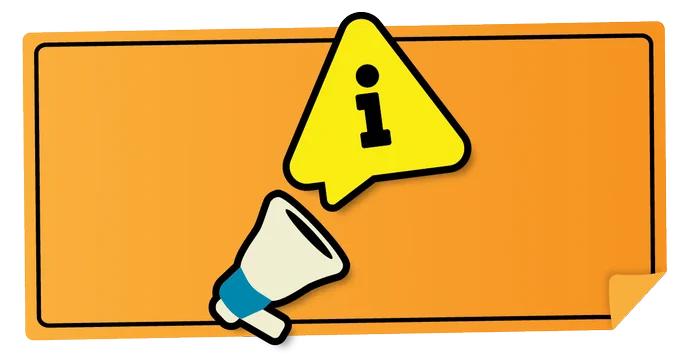 illustration of a megaphone and an icon alert