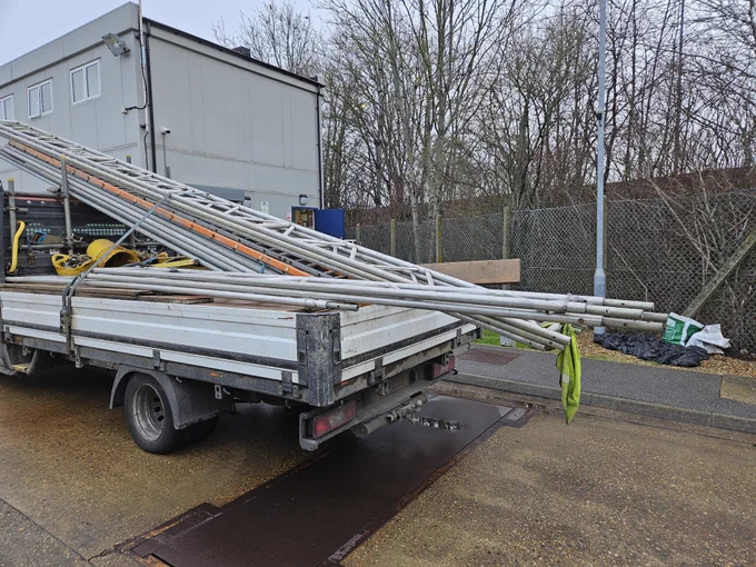 Insecure load not strapped, netted or sheeted
