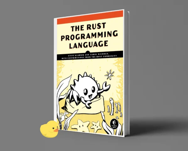 The Rust Programming Language book cover
