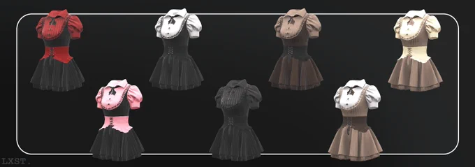 Promo material of Jirai Kei themed dresses